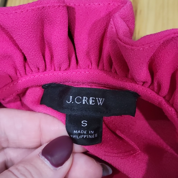 J. Crew Pink Dressy Blouse Size Small - Picture 5 of 8